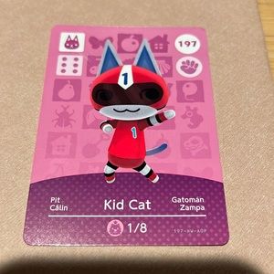Nintendo Amiibo animal crossing Kid Cat